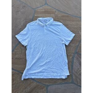 James Perse Mens Polo Shirt Short Sleeve Supima Cotton White Size 4